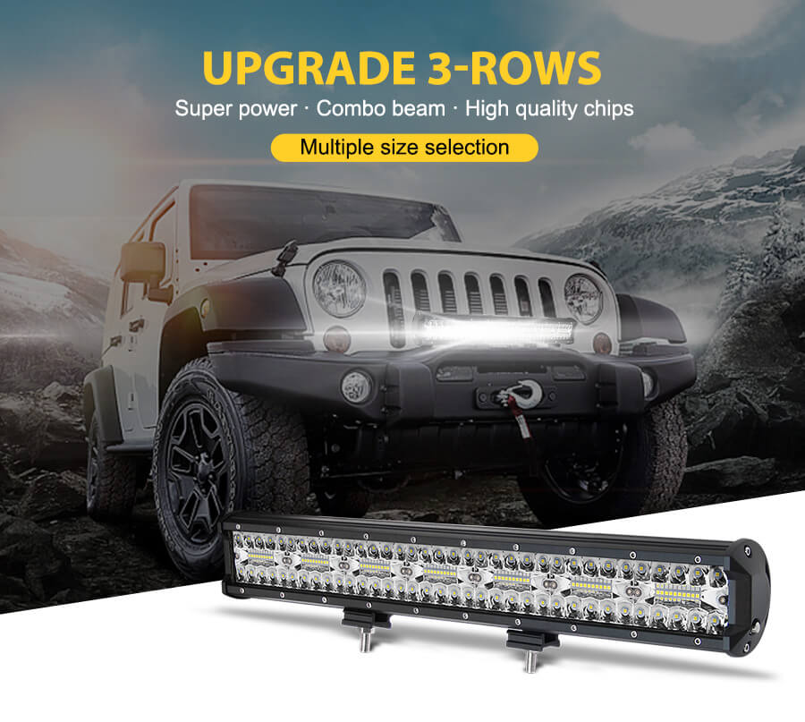 Triple Row Bottom Mount Led Light Bar JG-9632T details