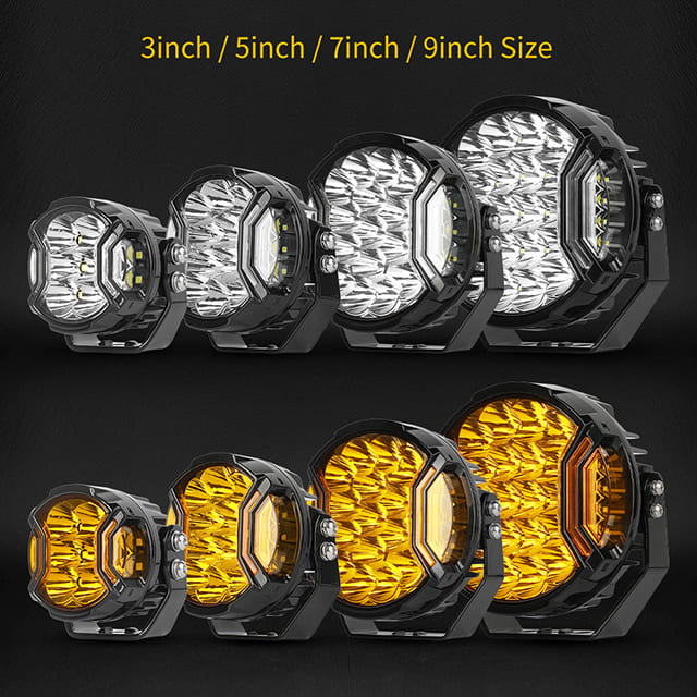 Foco de disparo lateral SideEye Scout de 5 pulgadas con luz de posición