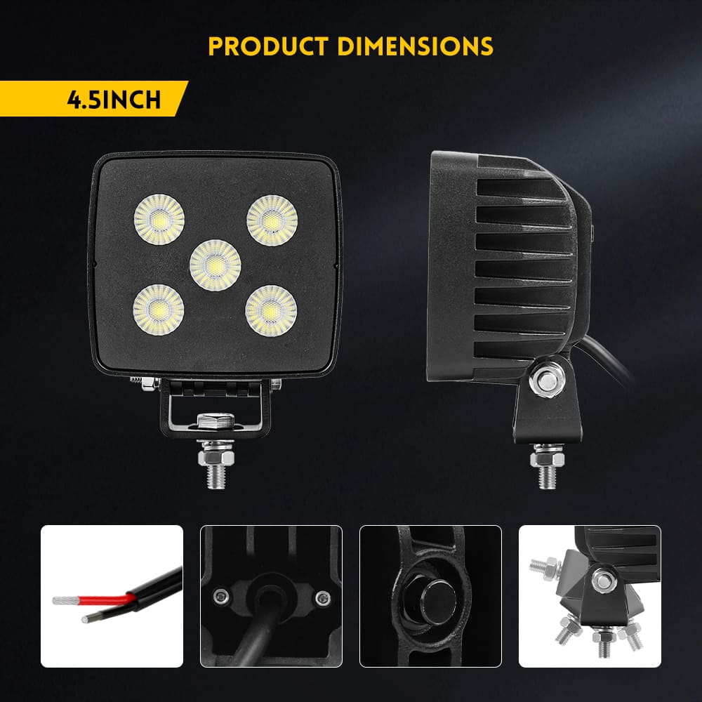 4,5 pulgadas Luces de trabajo de tractor anti resplandecientes Luces-GC-F35