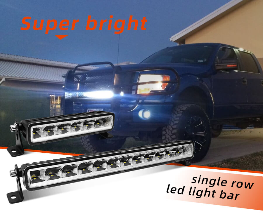 Eagle Series &reg; Singel Row Bulge Lens LED Light Bar JG-ZS Detalles