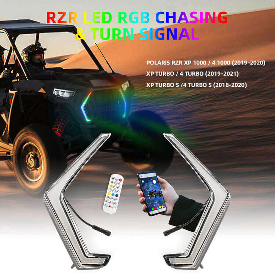 Polaris RZR RGB Fang Lights Proveedor JG-RZR-P1 Detalles