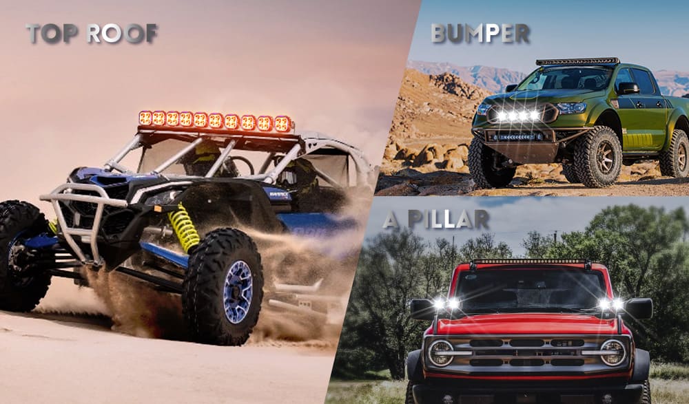 luces-pod-todoterreno-posiciones-de-montaje-cami&oacute;n-utv