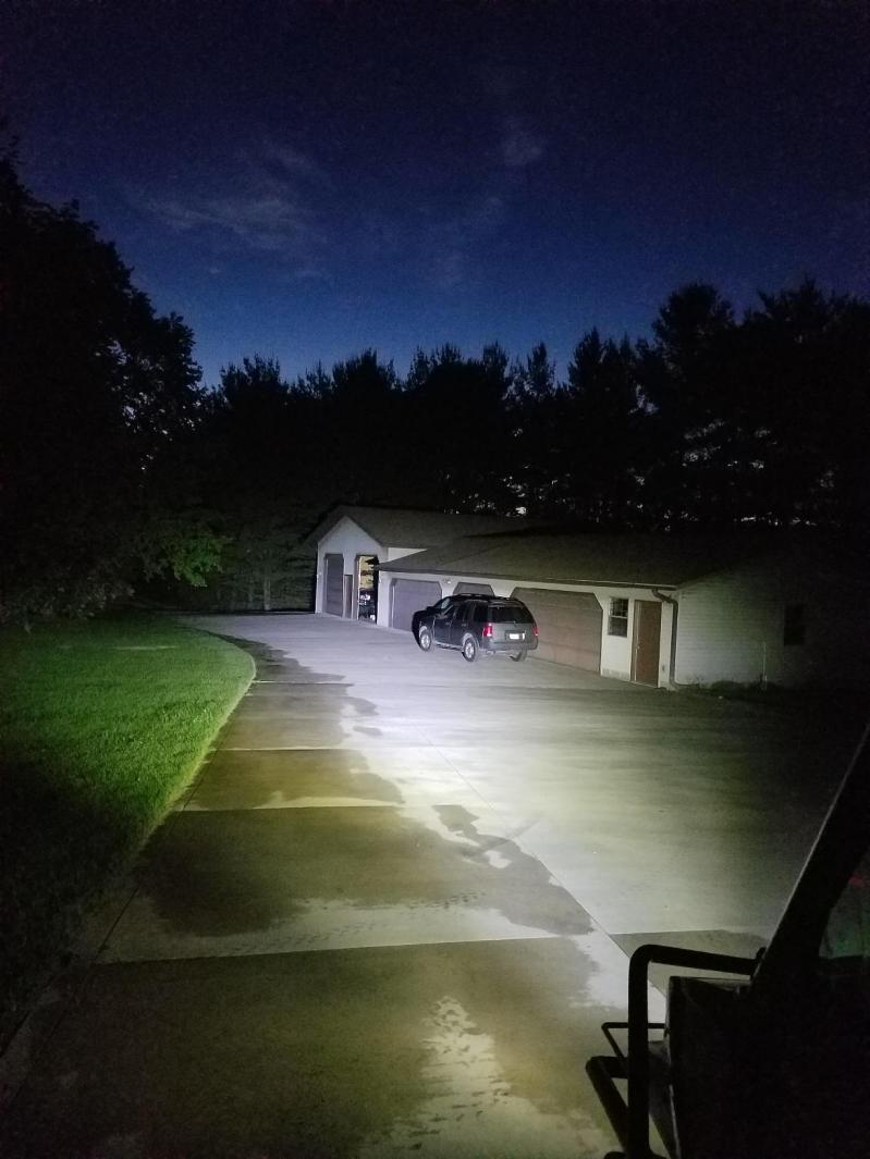 Barra de luz LED funcionando