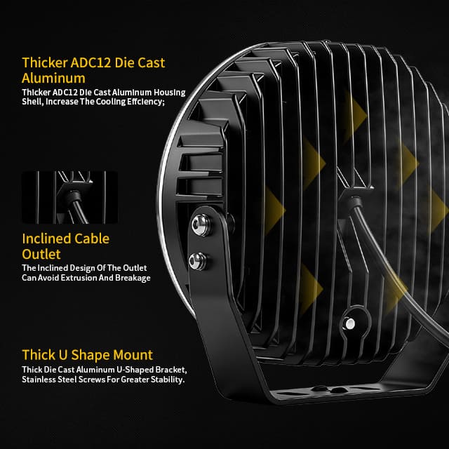 Luz de conducción Vant EL de 9 pulgadas con luz de posición dinámica-901V-CG