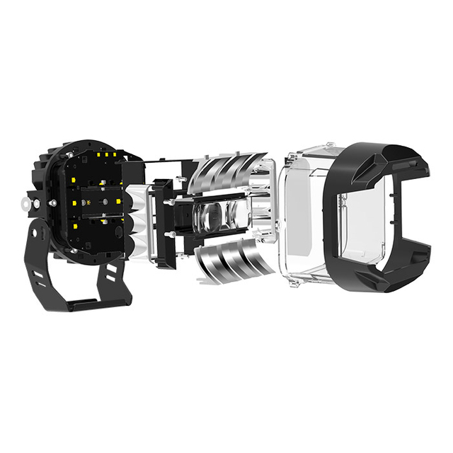 Sidewinder Combo Beam LED de luz LED con proyector JG-F996D-5