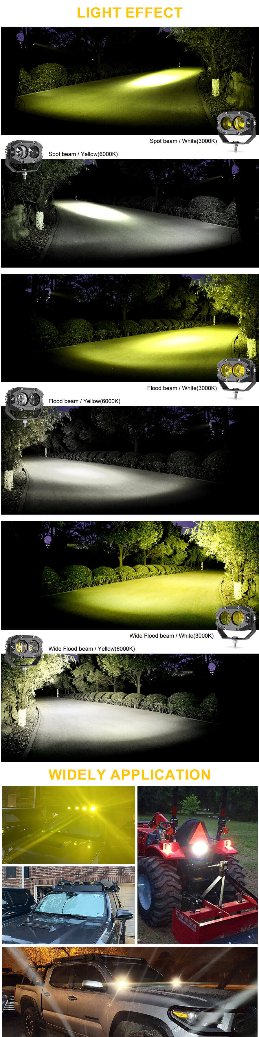 Luces de conducci&oacute;n fuera de carretera Al por mayor de la aplicaci&oacute;n JG-915Z