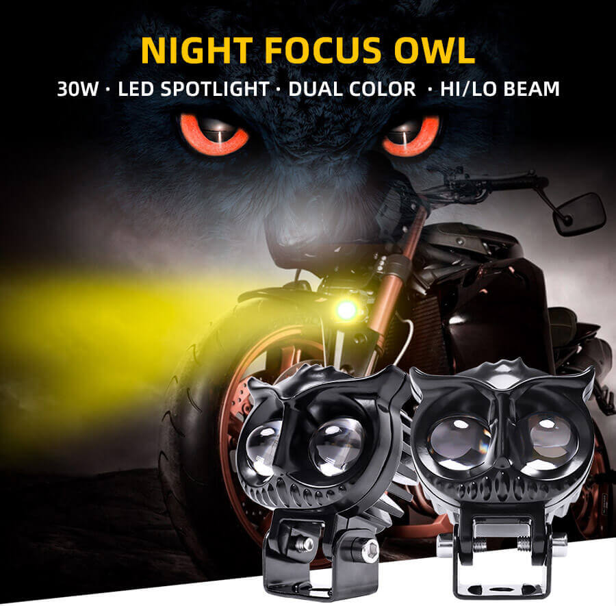 Luces de conducci&oacute;n fuera de carretera Spotlight Owl JG-991-ML-8