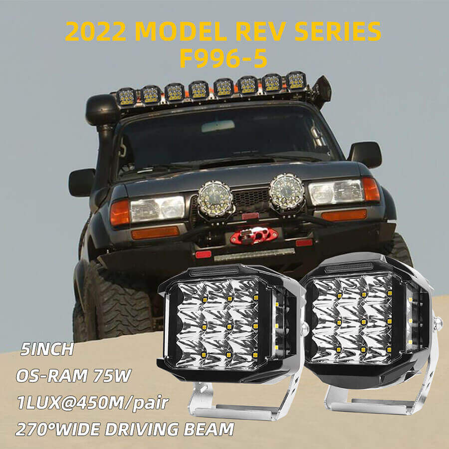 Spotlight de tirador lateral de 5 pulgadas JG-F996-5 Descripci&oacute;n del producto