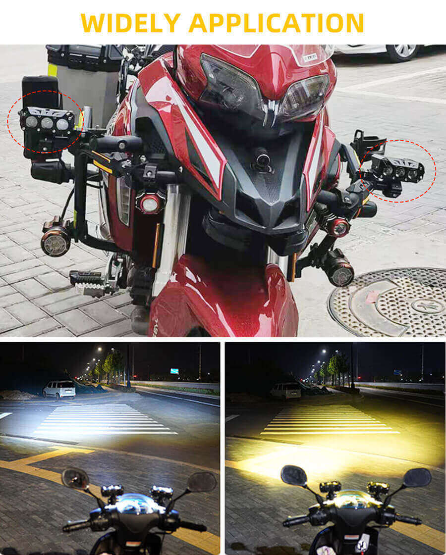 3 Lentes de proyector Hilow Beam Luces de conducci&oacute;n auxiliares JG-993-3HP Aplicaci&oacute;n