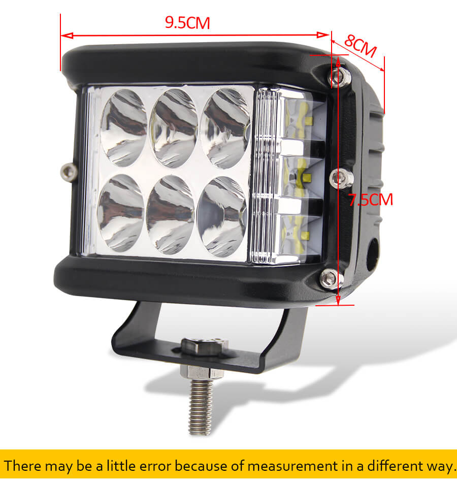 Tama&ntilde;o de las vainas LED del tirador lateral