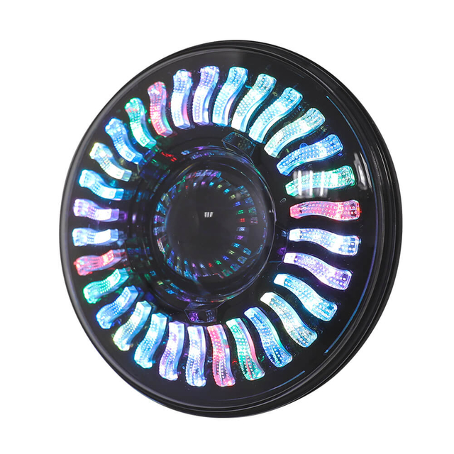 Daymaker de 7 pulgadas Petal RGB Halo Angel Eyes Jeep Flight JG-J008