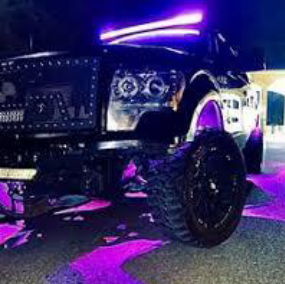 Barra de luz LED p&uacute;rpura