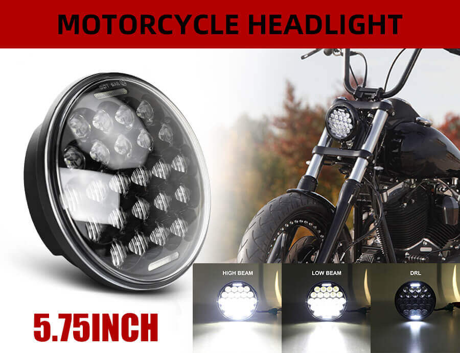 5 34 5,75 pulgadas Motocicleta LED FAIL FACTORY JG-M005 Detalles