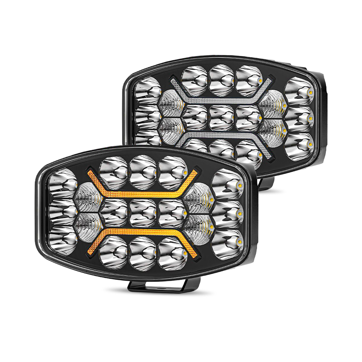 Luz de trabajo de camiones LED ovales con DRL para Scania