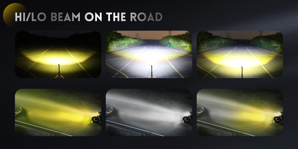 luces auxiliares amarillas