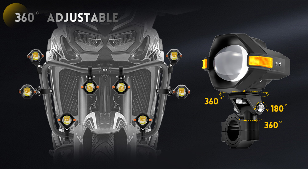 luces de niebla de motocicleta