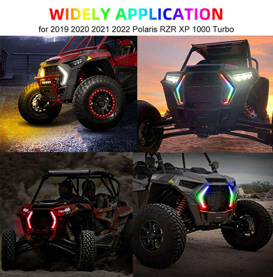 Polaris RZR RGB Fang Lights Proveedor JG-RZR-P1 Aplicaci&oacute;n