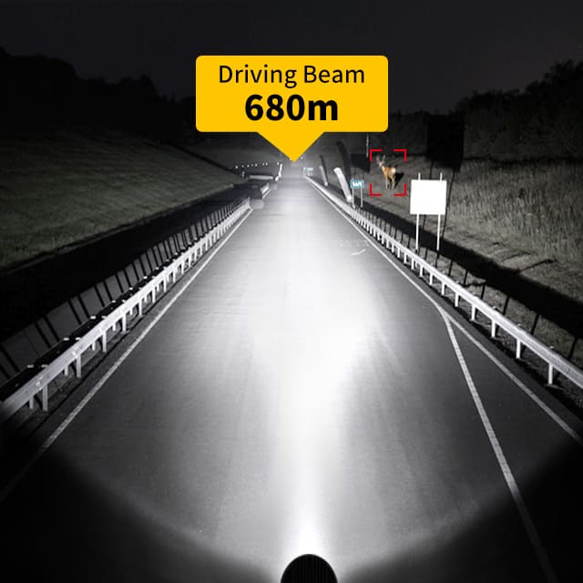 Foco para camión de 9 pulgadas y 260 W con luz de posición estroboscópica ámbar blanca