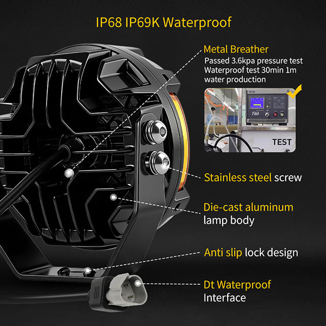 Foco de disparo lateral SideEye Scout de 5 pulgadas con luz de posición