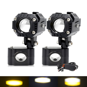 50W mini luz auxiliar de LED de doble color para motocicletas