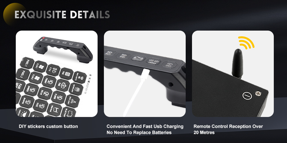 panel de interruptor de LED