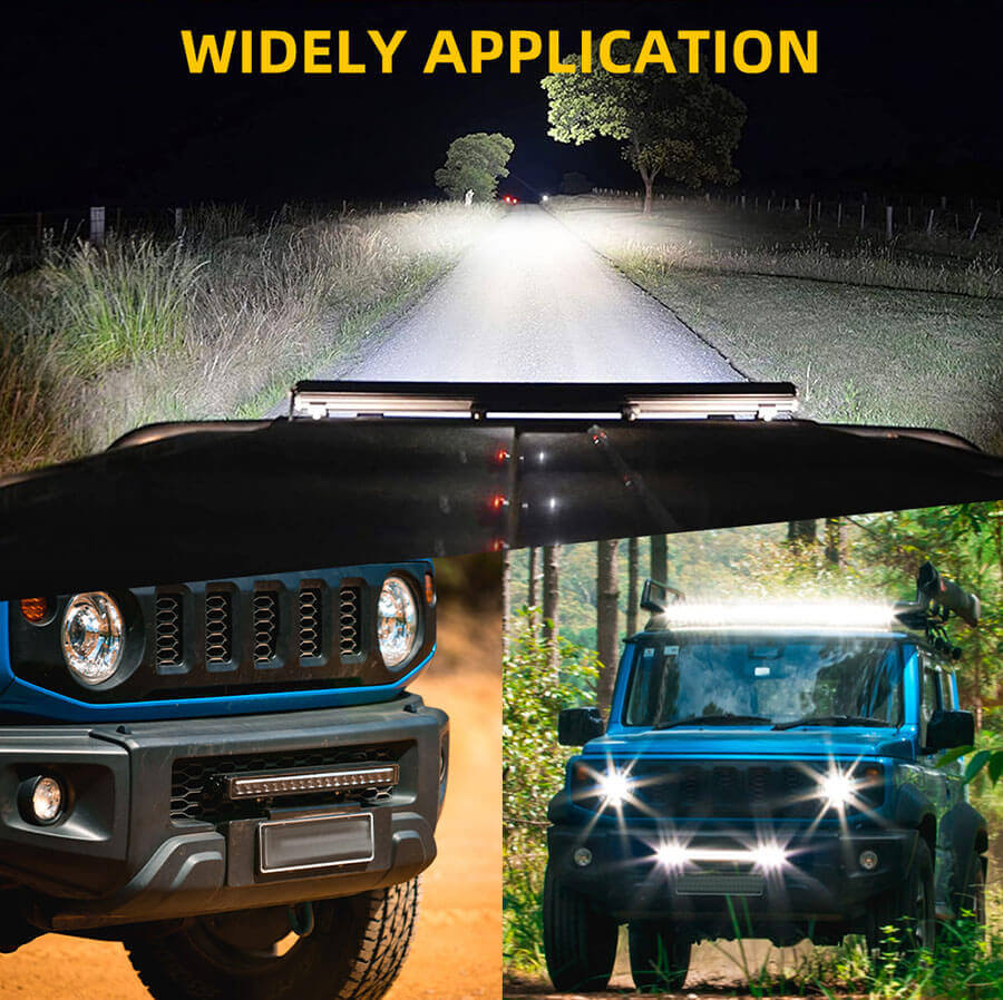 Barra de luz de una sola fila con aplicaci&oacute;n DRL (Amber+White) JG-58-ZH