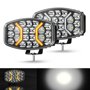 Luz de conducción LED combinada de 10 pulgadas de 100 W con Amber DRL-958-20-Z