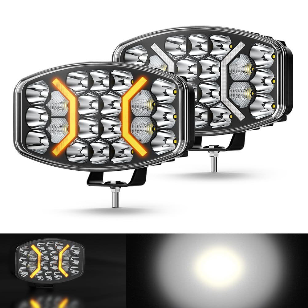 Luz de conducción LED combinada de 10 pulgadas de 100 W con Amber DRL-958-20-Z