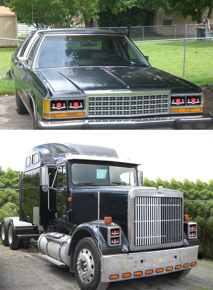 Proveedor de faros LED de 4x6 cuadrados JG-T001N Aplicaci&oacute;n