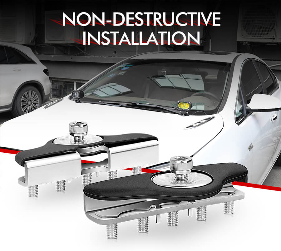 Detalles de los soportes de montaje de capucha autom&aacute;tica