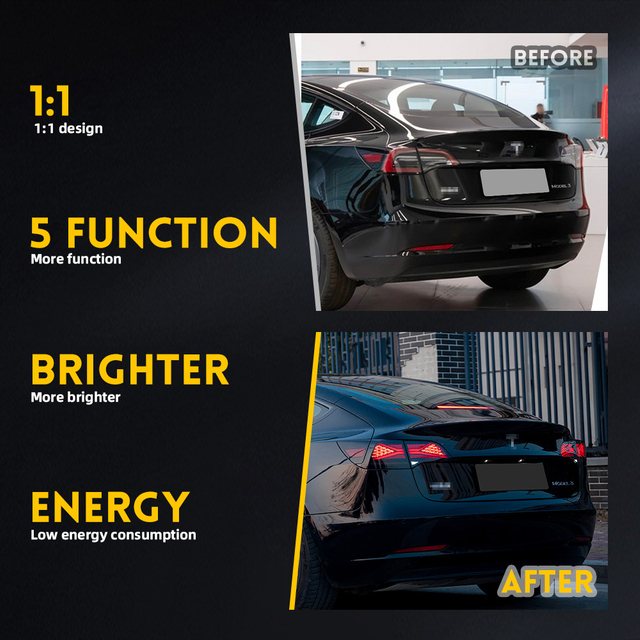 Luces traseras Tesla Model 3/Y con señal de giro-WD-TSL01-US