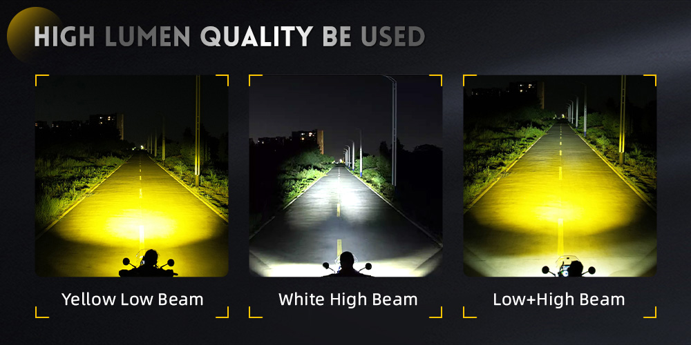 Luz LED de advertencia de emergencia de motocicleta