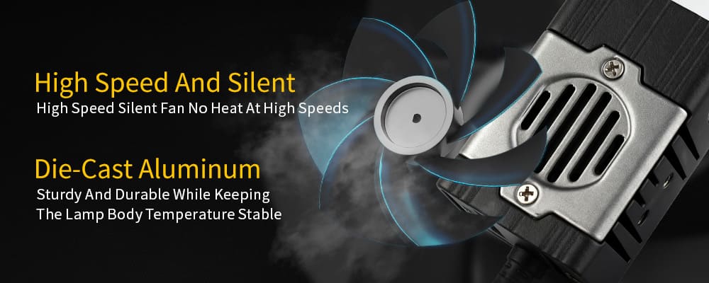 Carcasa-de-luz-con-rejilla-de-aluminio-fundido-a presi&oacute;n-con-ventilador-de-refrigeraci&oacute;n-silencioso-de-alta-velocidad-para-luces-de-conducci&oacute;n-LED