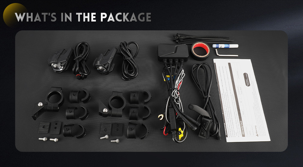 kit de luz de motocicleta de doble deporte