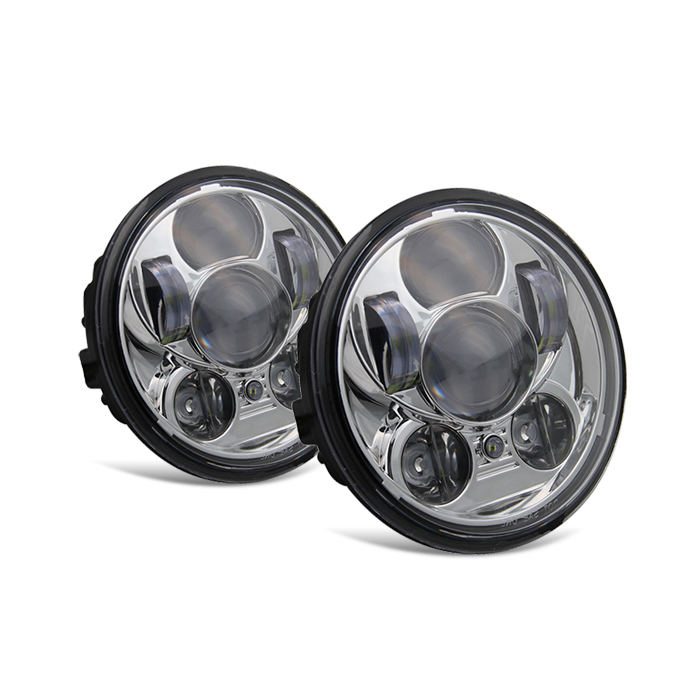 Faro de motocicleta LED redondo Harley Davidson de 5,75 pulgadas JG-M003