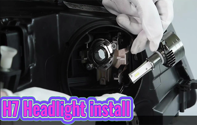Cómo instalar la bombilla del faro LED H7