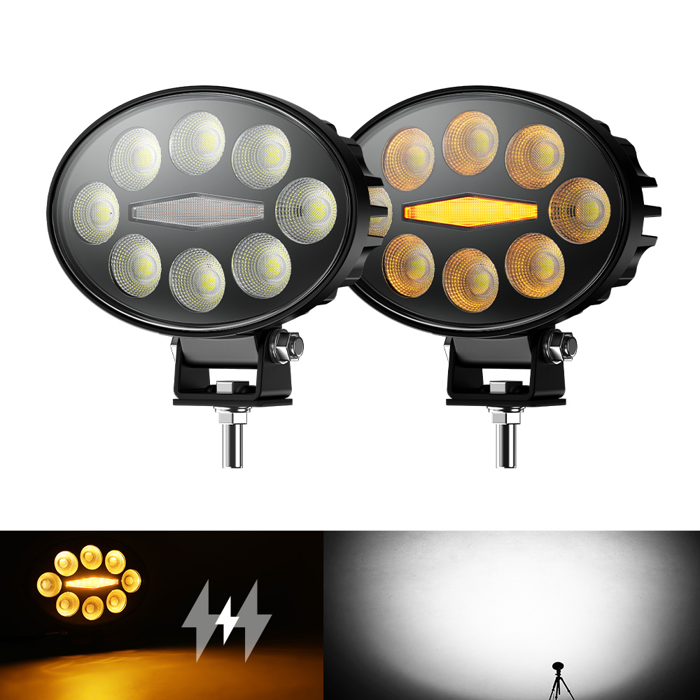 Luces de trabajo LED ovales de 5.5 pulgadas 27W para tractores-970-zh-8