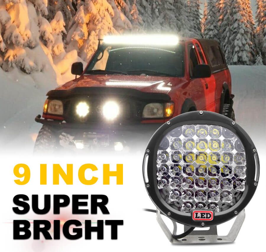 Luz de trabajo de LED redondos de 9 pulgadas de 185W JG-903 Detalles