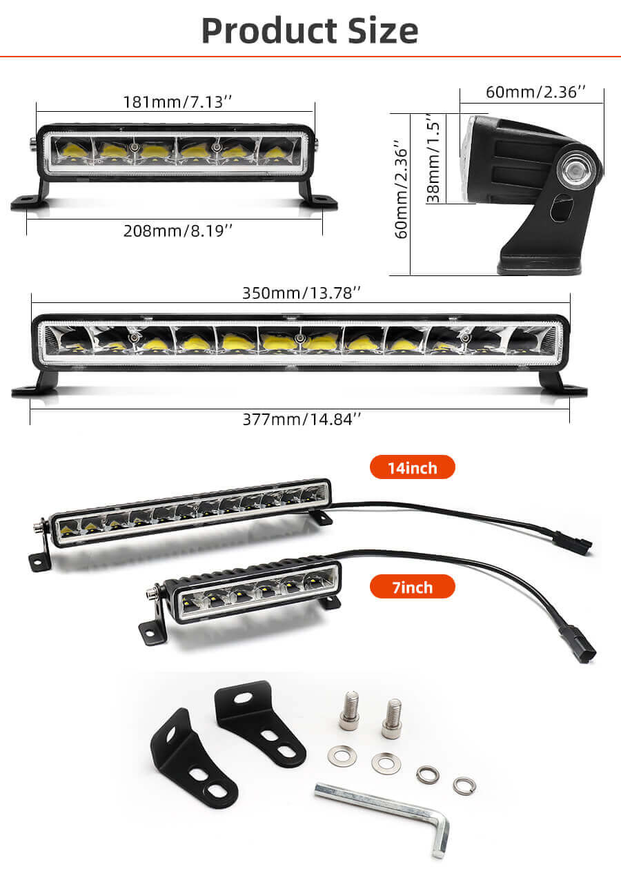Barra de luz LED de lente LED de Eagle Series &reg; Singel Row JG-ZS