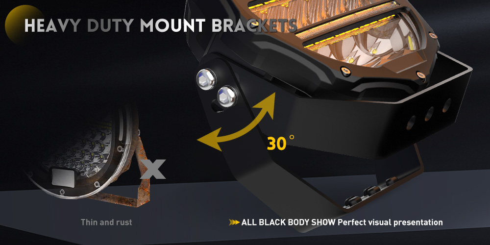 Spotlight de 9 LED 4x4