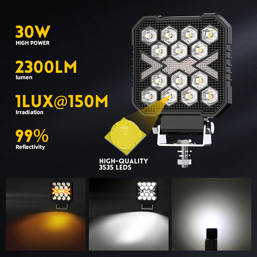 Luces de posición de luz LED de 30W 4 pulgadas para camión 950D-14