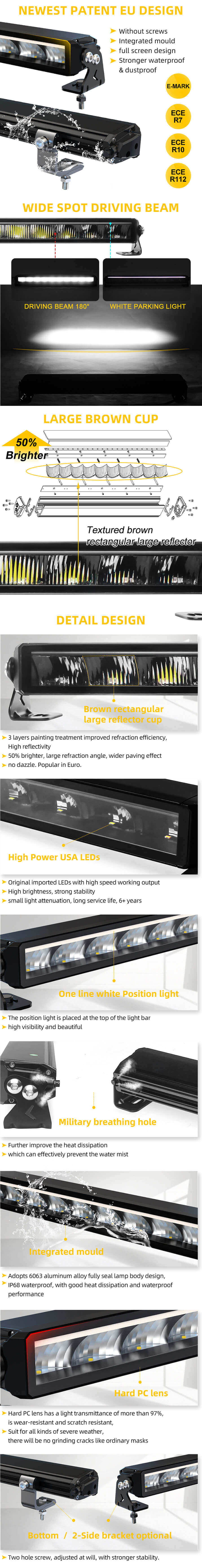 Eagle Series &reg;DRL Slim Light Bar al por mayor de ventajas JG-58