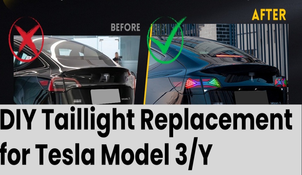 Reemplazo de luces traseras de bricolaje para Tesla Model 3/Y: Asegure la seguridad y evite las reparaciones costosas