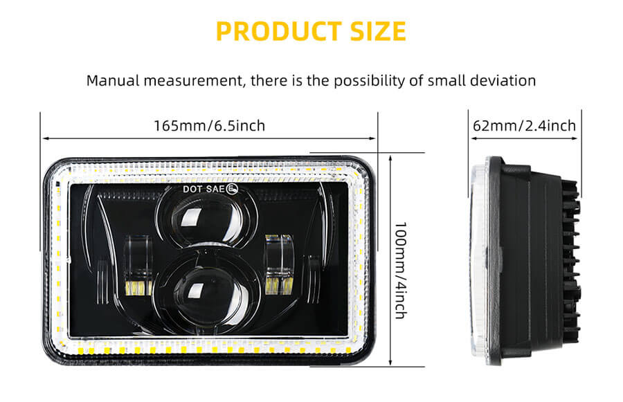 PROYECTOR 4X6 HALO CORRECCI&Oacute;N FUERA DE CURANTE JG-T001ZQ TAMA&Ntilde;O