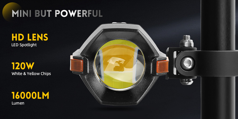 Motocicleta de luces auxiliares