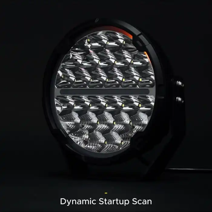 Luces de conducción LED Safari SR de 9" con DRL blanco ámbar
