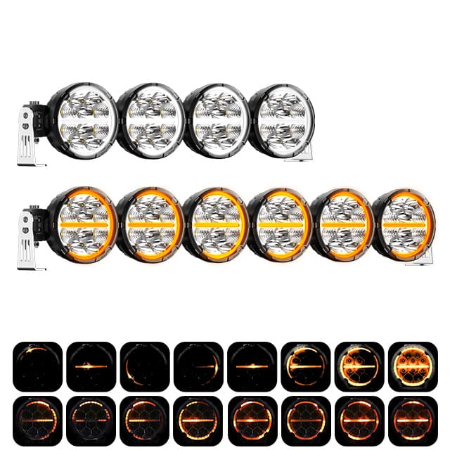 Barra de luces tipo Pod de 5" conectable con DRL dinámico de dos colores