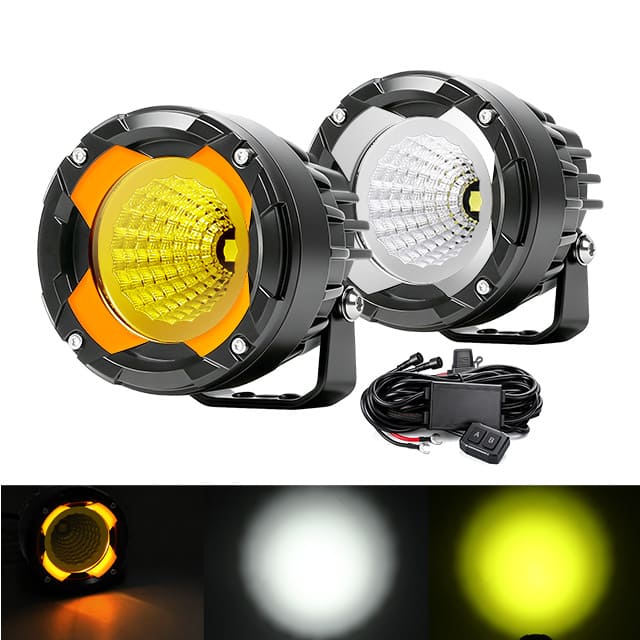 Luz de zanja LED de 3,5 pulgadas con DRL ámbar blanco
