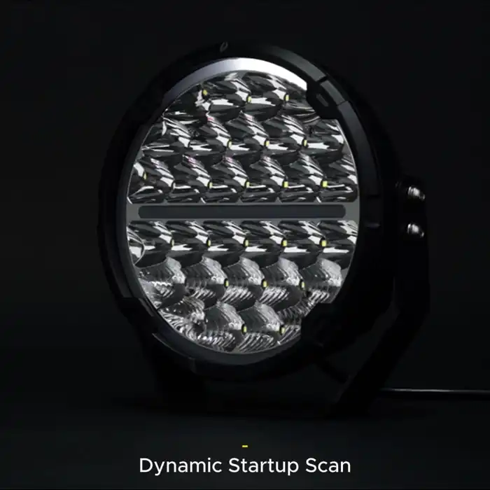 Luces de conducción LED Safari SR de 9" con DRL blanco ámbar