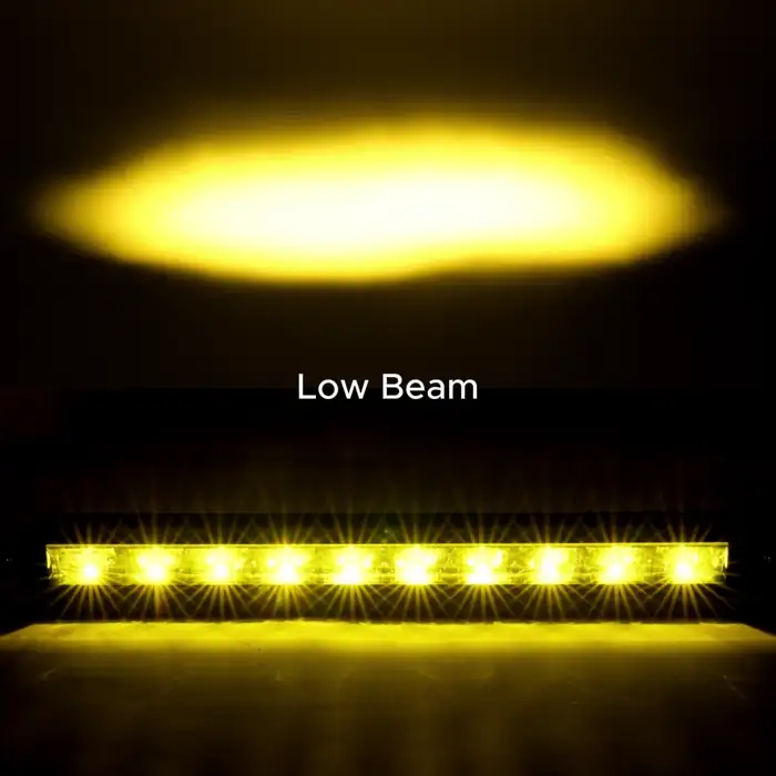 Barra de luces antideslumbrante de doble haz con DRL dinámico